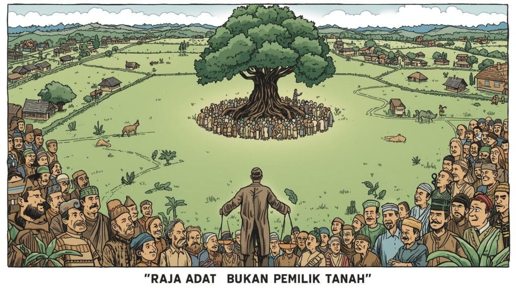 raja adat bukan pemilik tanah