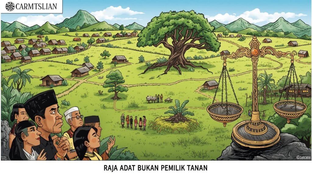 raja adat bukan pemilik tanah